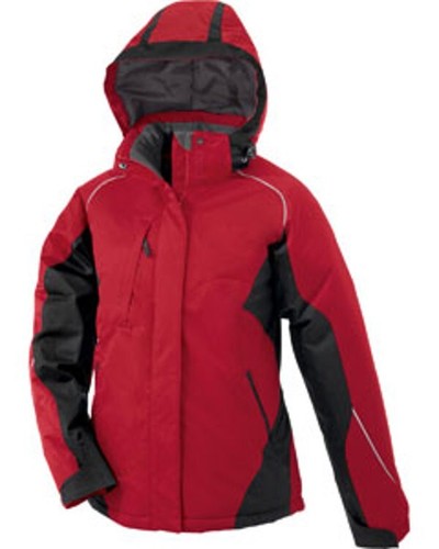 North End Avalanche Ladies' Color-Block Insulated Jacket MOLTEN RED XL - Picture 2 of 2
