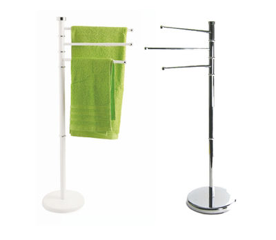 Porta Asciugamani Gedy Rainbow In Piedi - Grigio, Metallo E Resina, Bracci Scorrevoli - Foto 13