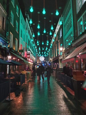Night in Carnaby Street Soho West End London UK Westminster Picture Photo Poster