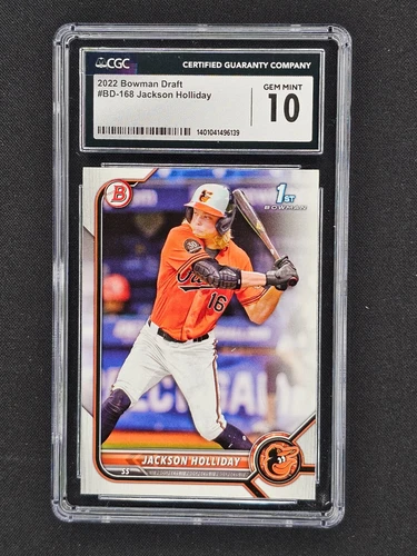 2022 Bowman Draft Jackson Holliday 1st Bowman #BD-168 CGC 10 Gem Mint