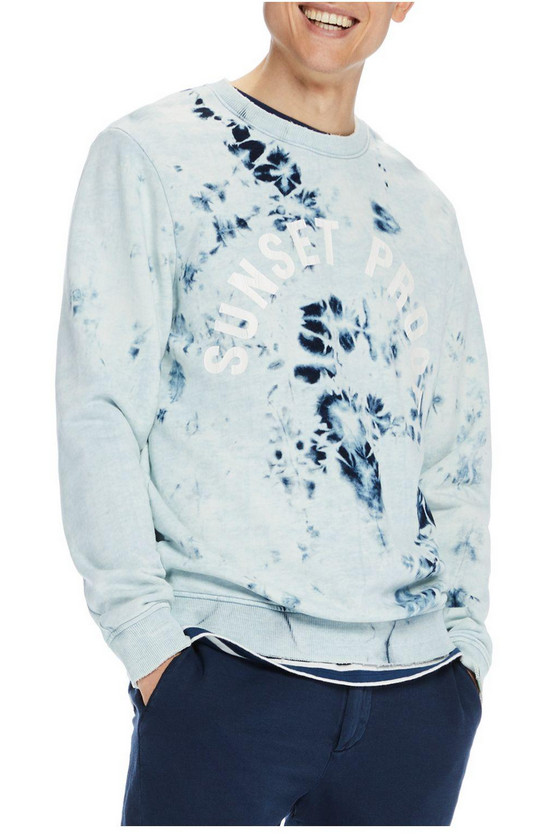 Мужская толстовка Scotch - Soda с защитой от заката синий Мульти S 13190₽