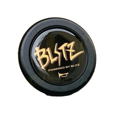 Blitz Horn Button JDM New OG Gold Old Logo Nissan Toyota Fits Momo Sparco NRG