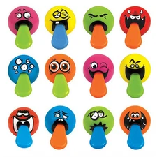 LOT OF 24 TONGUE TUGGERS BALLS, CARNIVALS, PARTY FAVORS, VENDING, GOODY BAGS