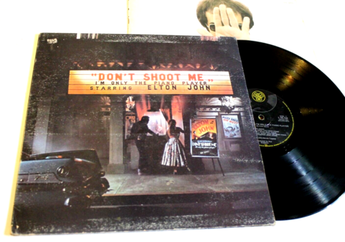 ELTON JOHN Don't Shoot Me I'm Only The Piano Player Oz G/F LP + Inner DJL 34722 - Picture 1 of 18