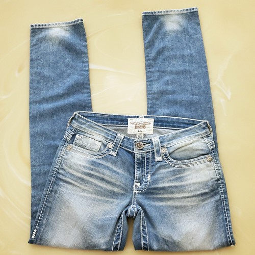 Big Star Blue Light Denim Liv Low Rise Women's Jeans Size 27 - Picture 8 of 19