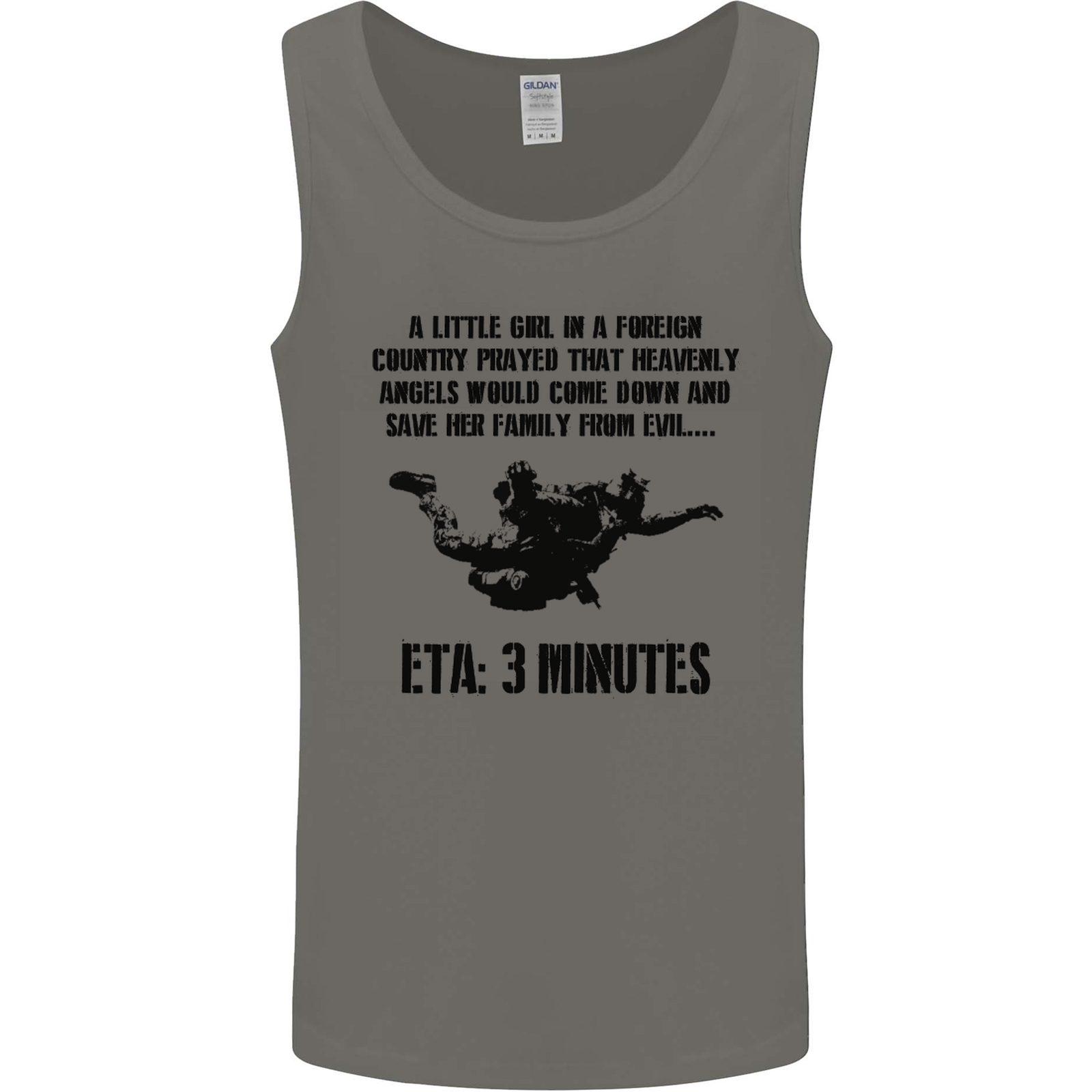 ETA 3 Mins Parachute Regiment Para 1 2 3 4 Mens Vest Tank Top