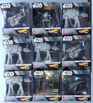 Star Wars Starships & Vehicles 8種セット STAR WARS HOT WHEELS SELECT STARSHIPS Various Mattel Ships Die