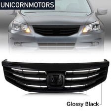 Front Upper Bumper Grille Fit Honda Accord Sedan 2011 2012 Grill Gloss Black Front Upper Bumper Grille Fit Honda Accord Sedan 2011 2012 Grill Gloss Black