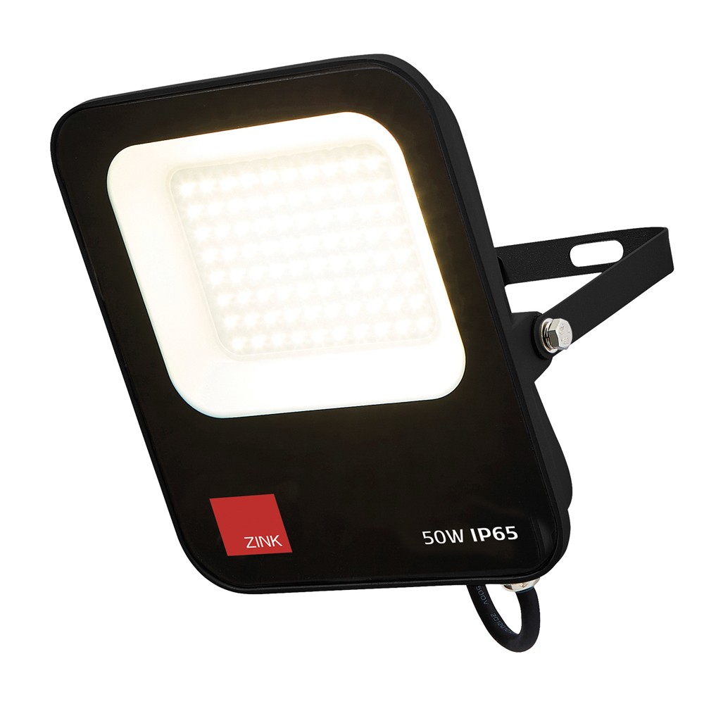 Litecraft Fechine Floodlight Outdoor IP65 Garden 50 Watt LED - Black Clearance
