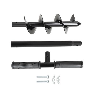 LABLT Hand Operated Auger Drill Bit 4''×24'' Planting T Shaped Spiral Drill Bit
