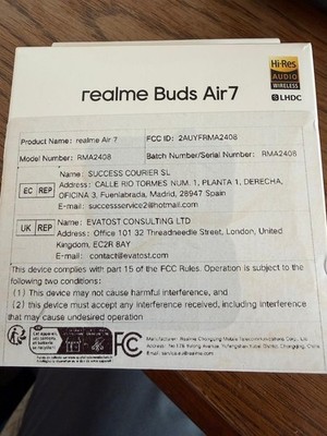 Realme Buds Air 7 True Wireless-Kopfhörer  Grau