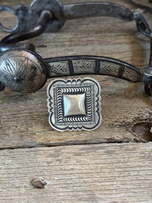 Leander Tahe Adj.  Ring Brand New with Tags Sterling Silver Signed By Artist