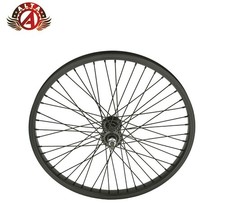 ALTA 20” Alloy Front Bicycle Wheel– 48 Spoke 14G Black, 32mm Single Wall Rim.