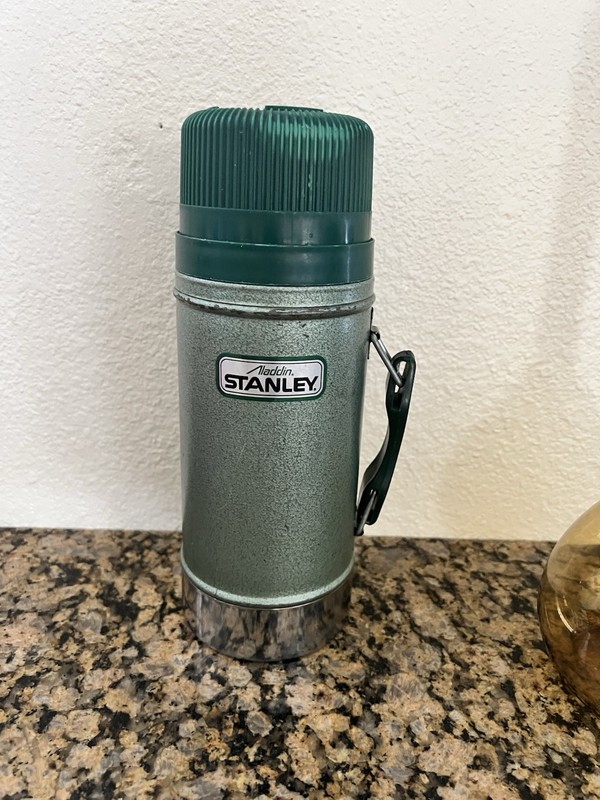 Stanley Aladdin 1990 Vintage Wide-Mouth Soup Thermos 24 oz Green Stainless