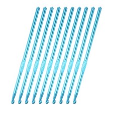 10 Pack Crochet Hook Knitting Needle Fits for DIY Craft Yarn 5-mm Blue