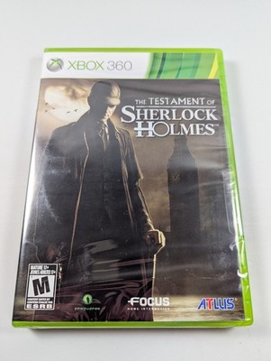 The Testament of Sherlock Holmes (Xbox 360, 2012) New Factory Sealed Atlus