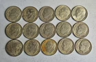 Lot of 15 - 90% Silver Roosevelt Pre 1964 Mixed Dates Circulated