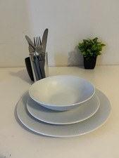 9 Piece Student Starter Essential Dinner Set Kitchen Crockery Cutlery Mug Glass