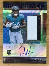 2022 Panini Illusions Travon Walker RC Auto #/75 Rookie Blue First Impressions