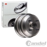 2X NK Ø 180Mm Bremstrommeln Hinten Passend FüR Ford Escort Fiesta KA Orion Puma