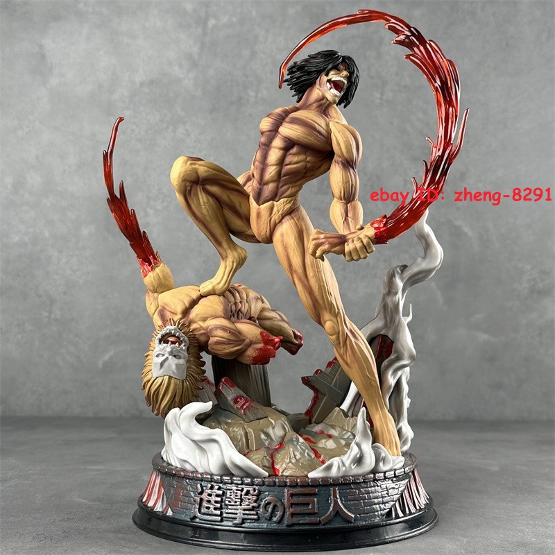 US! H29CM Attack on Titan Eren Jaeger In Combat GK PVC Painted