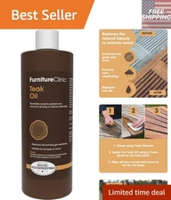 Quick-Drying Teak Oil - Protect & Restore Wood with 17oz of Natural Goodness