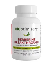 BiOptimizers Berberine Breakthrough 60 Veggie Caps | Version 2.0 New