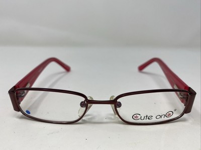 Cute OnO OC109 Wine 46-16-125 Red Full Rim Metal Eyeglasses Frame UX10