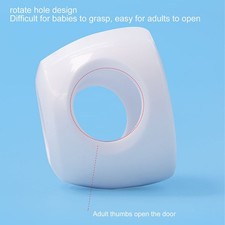 4 Set Child Proof Door Knob Covers for Elder Child Anti Collision ABS Round Door