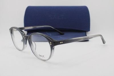 NEW S.A.L.T. SALT JEFFERSON 48 CFG CLEAR BLACK FADE AUTHENTIC EYEGLASSES 48-20
