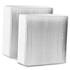 2 Pack RV Vent Insulator and Skylight Cover 14″x14″x3″ 14*14inch-2pcs White