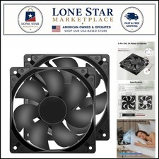 High-Performance 12V 120mm Quiet Cooling Fan 2-Pack - 1600RPM Durable  Strong