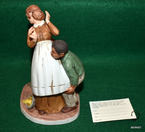 NORMAN ROCKWELL FIGURE - HUCKLEBERRY FINN SERIES - NO KINGS NO DUKES - Picture 3 of 8