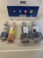 502 Ink Refill Bottles Replacement for Epson EcoTank ET-2700/3760 Series NO MAG