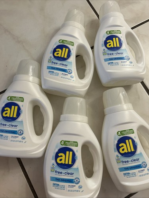 #ad 5 All Free amp; Clear Safe Laundry Detergent 30oz Unscented Hypoallergenic Dye Free $26.85