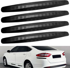 4-Packs Black Anti-Collision Patch Bumper Guard Strip Anti-Scratch Bumper Protec