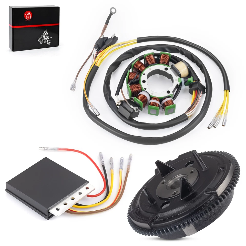 Rotor de estator e volante com retificador regulador para Polaris Xplorer 400 1996-2002 - Imagem 2 de 4