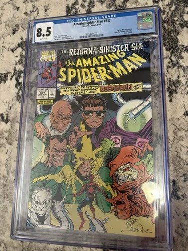 Amazing Spider-Man 337 Near Mint NM Marvel 1990 CGC 8.5