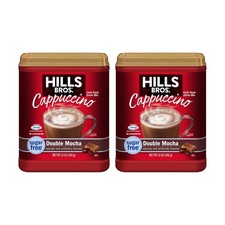 Hills Bros Sugar Free Instant Cappuccino Pack Of 2 Double Mocha 12 Oz