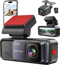Dash Cam, 4K 2K Full HD Dash Cam Front and Rear, Dash Camera for Cars with Built
