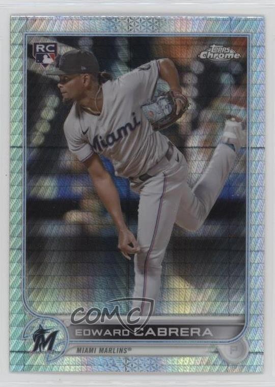 2022 Topps Chrome Sonic Prism Refractor Edward Cabrera #64 9bg