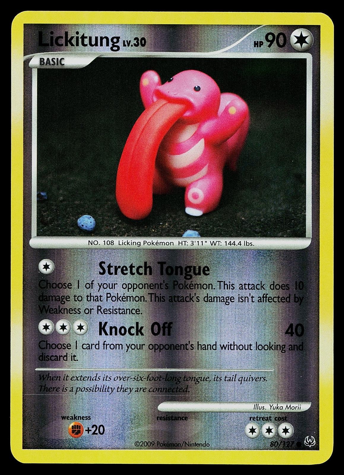 Pokemon Card - Lickitung Platinum 80/127 Reverse Holo Common