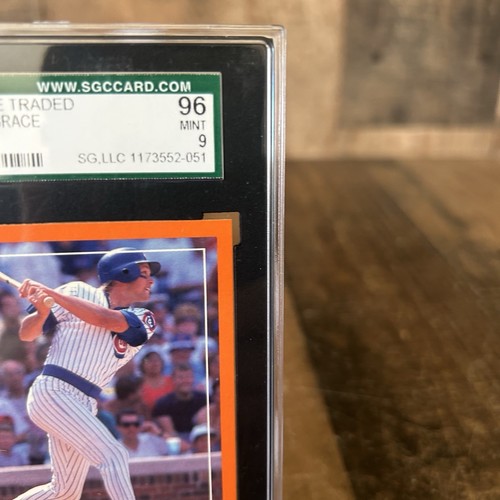 1988 SCORE TRADED MARK GRACE #80T RC ROOKIE CUBS SGC 96 MINT - Picture 4 of 12