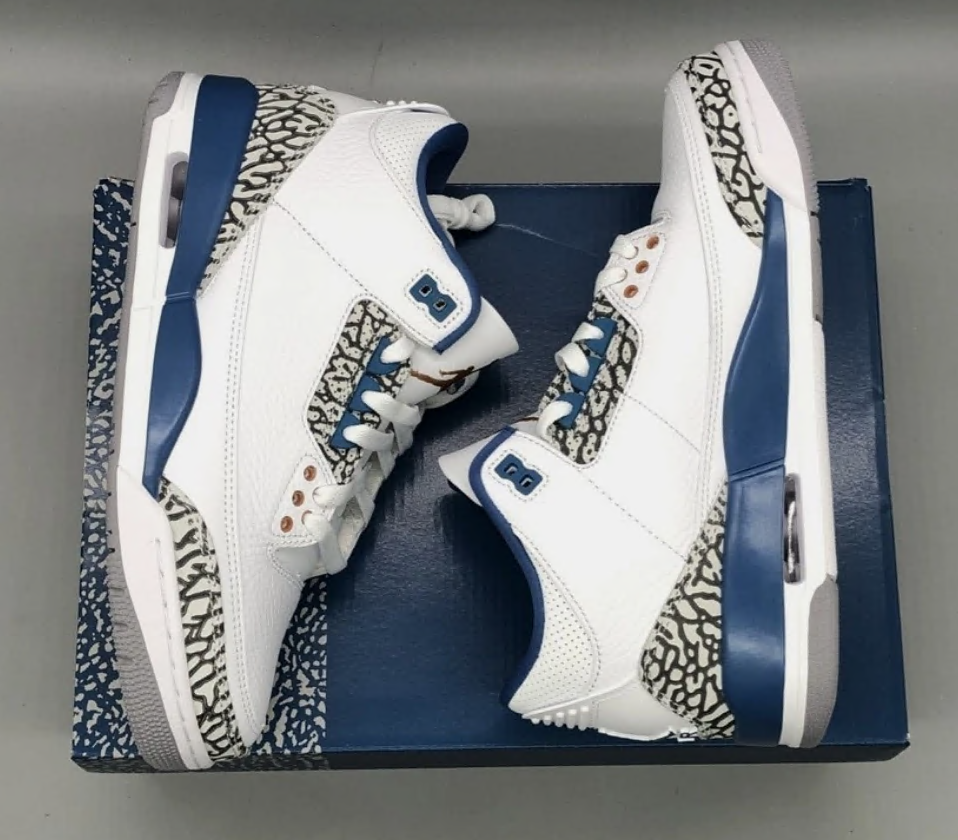 Size 10 - Jordan 3 Retro OG Mid True Blue for sale online | eBay