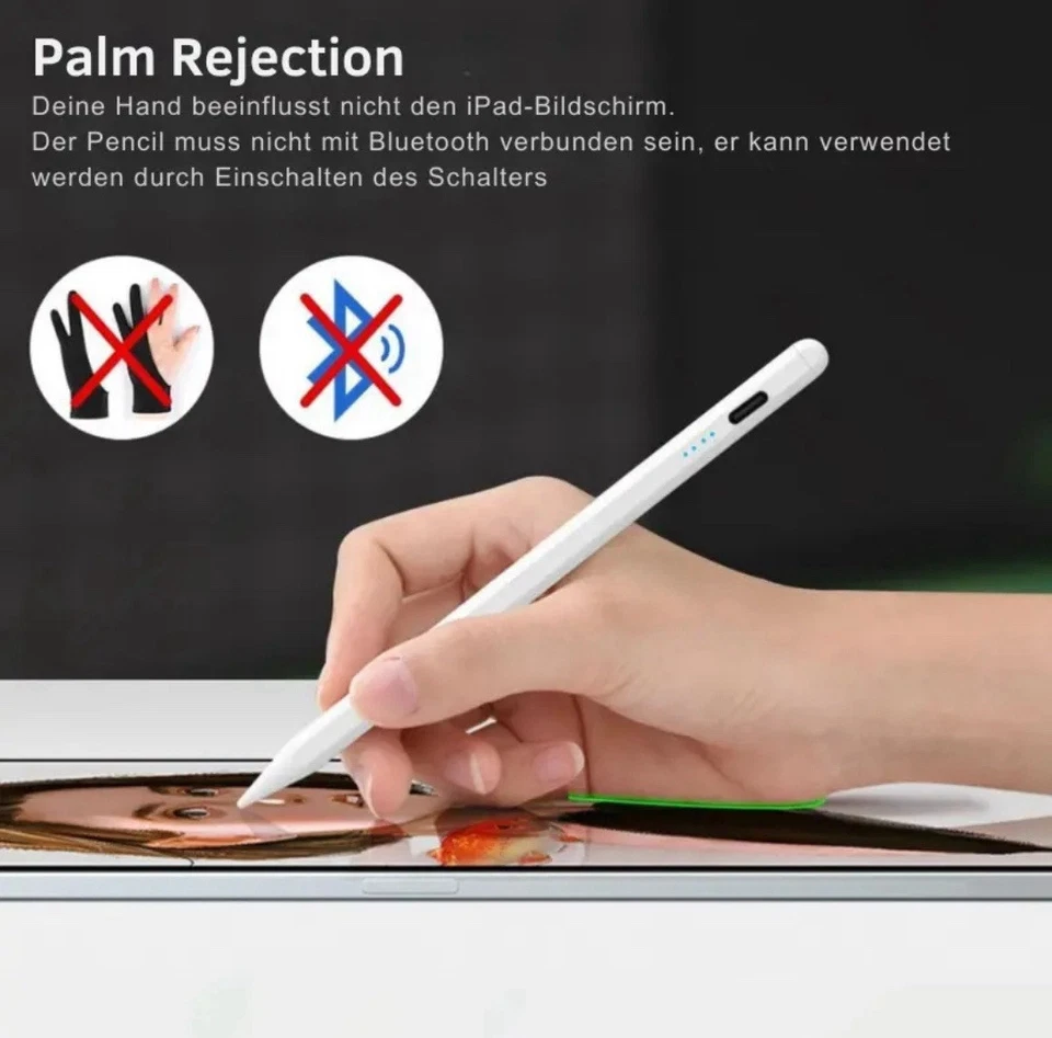 Stylus Pen Stift 2 Generation für iPad 10/9/8/7/6 Pencil für Apple iPad Pro Air - Bild 2 von 4