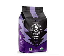 Death Wish Coffee, Organic and Fair Trade, Espresso Roast, Ground Coffee, 9oz
