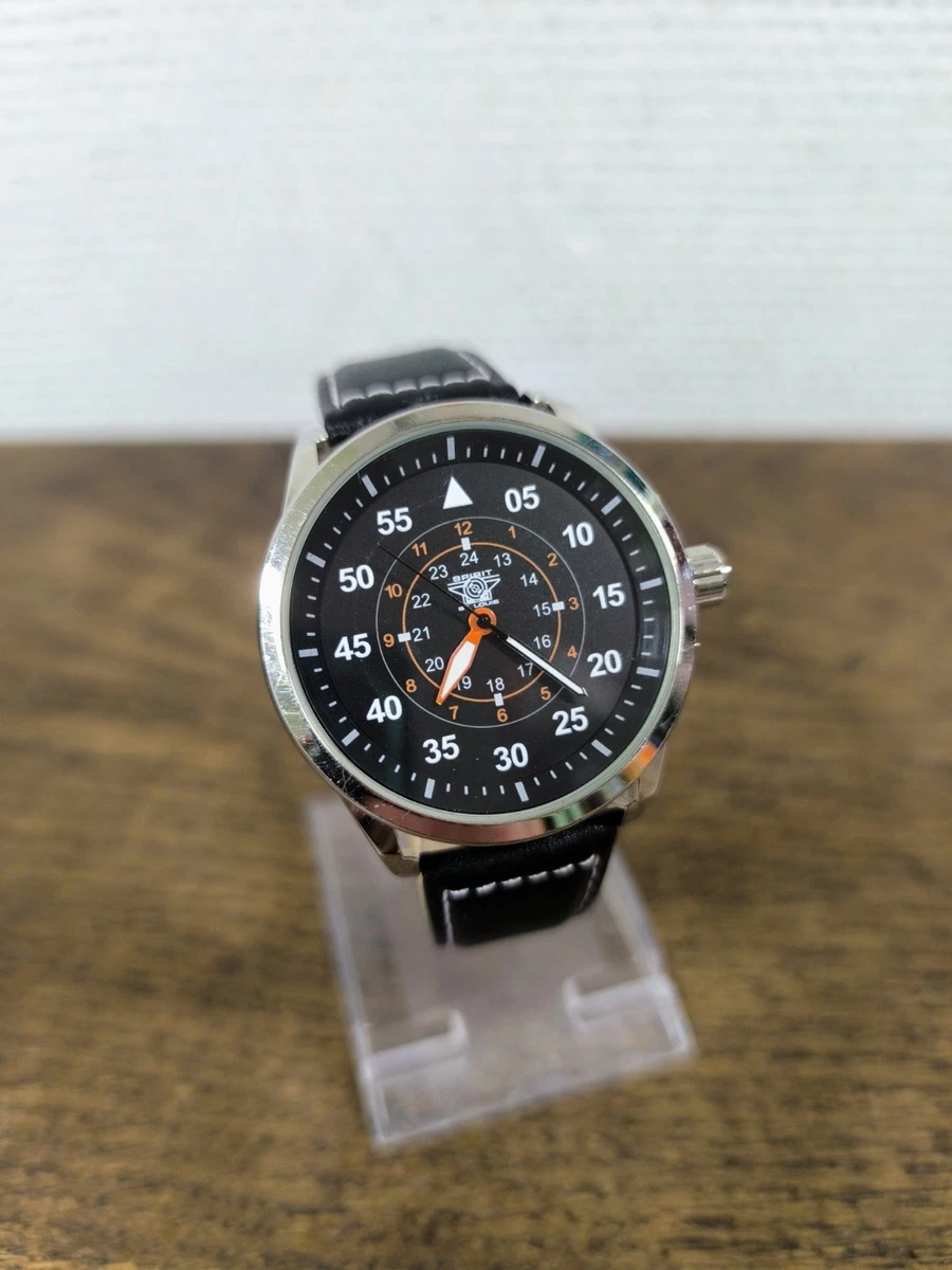 Spirit Orologio Uomo Solare Al Quarzo SPGS-3003 - Cassa Argento E Quadrante Nero Sunray Con Cinturino In Acciaio - 2
