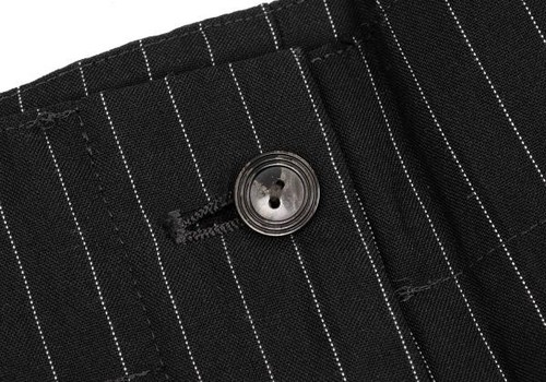 Jean Paul GAULTIER CLASSIQUE Wool Nylon Stripe Wide Pants Size 40(K-152591) - Picture 4 of 12