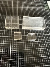 Close To My Heart Stamp Acrylic Blocks - Set Of 4 - 2 1x1 s, 2x2, And 2x3 1/2