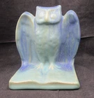Van Briggle Pottery Owl Bookend Ming Blue Turquoise 5" Tall 🦉